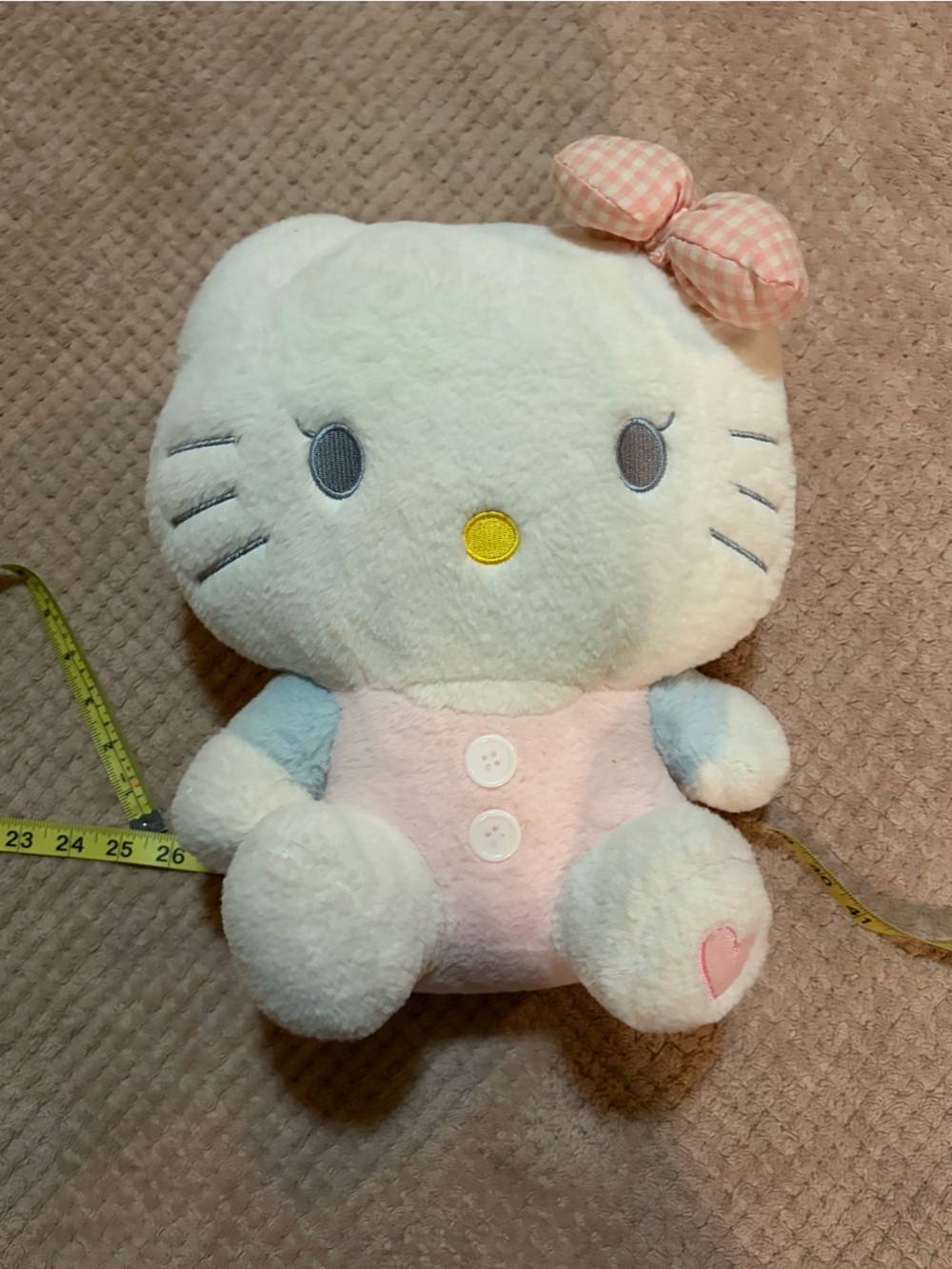 Hello Kitty Plush Doll in White, Pink and Light Blue